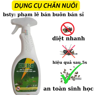 Thuốc diệt ruồi sinh học hero - diệt ruồi vàng, ruồi cánh bướm, ruồi giấm - Không độc hại hiệu quả 100%