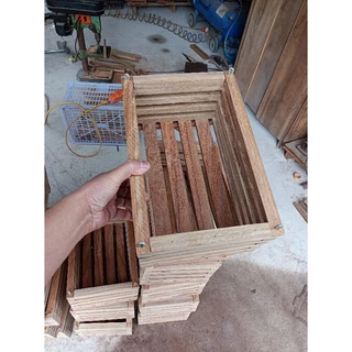 chậu gỗ chữ nhật 20x30cm