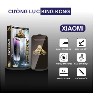 Kính cường lực Xiaomi Redmi Note 8 KingKong full màn, chống bám bụi, bám nước