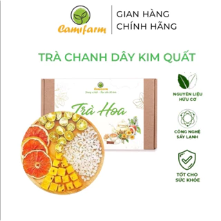 Trà detox trái cây chanh dây kim quất trắng da Camifarm, trà thanh nhiệt cơ thể , mát gan, giải nhiệt, bổ sung vitamin C