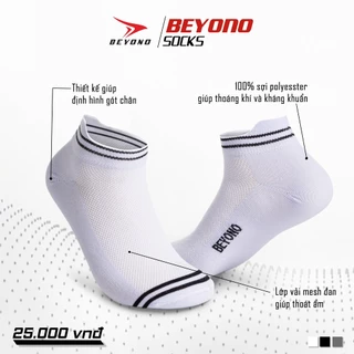 Vớ ngắn Beyono chính hãng, vớ dệt cao cấp, thấm hút mồ hôi