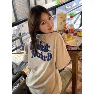 FOCUS local brand fashion xám thư áo phông nữ form rộng cổ tròn shirt tay lỡ ulzzang 100%cotton