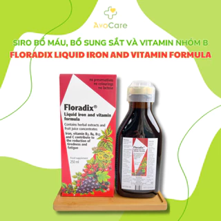 Sắt nước Floradix hữu cơ giúp ngừa thiếu máu, bổ sung sắt, giảm mệt mỏi 250ml