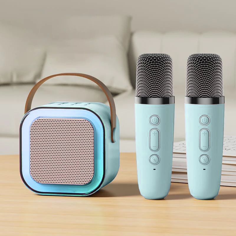 Loa Bluetooth K12 Kèm 2 Micro Không Dây Hát Karaoke Tại Nhà, Âm Thanh Hay Bass Cực Chuẩn