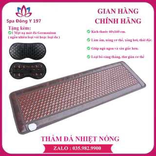 [BH 12 tháng] Thảm đá nóng 60x160cm giúp giảm đau nhức toàn thân -Kèm Quà Tặng