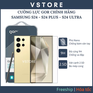 Cường lực GOR Samsung S24 Ultra S24 S23 Plus Z Fold 5 Fold 4 trong suốt không full màn chính hãng VSTORE HCM