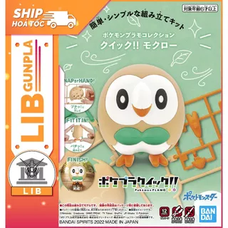 Mô hình lắp ráp Bandai Pokepla Quick 10 Rowlet