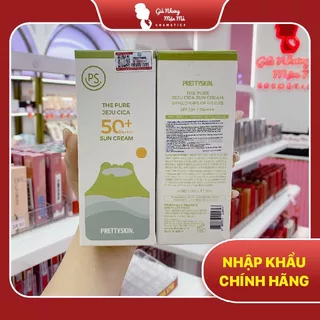 [Nhập Khẩu] Kem chống nắng dưỡng ẩm chiết xuất rau má PRETTYSKIN THE PURE JEJU CICA SUN CREAM SPF50+ PA++++ 50ml