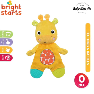 Khăn Gặm Nướu Kèm Đồ Chơi Tương Tác Phát Triển Giác Quan Cho Bé - Bright Starts Snuggle & Teethe Giraffe