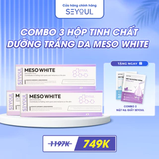 Combo 3 Cấy Trắng Meso White Seyoul Hàn Quốc Giúp Trắng Da Giảm Nám, Cải Thiện Làn Da Mịn Màng Và Sáng Bóng 5ml x 6 lọ