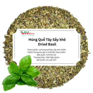 Lá Húng Quế Tây Sấy Khô Túi 1Kg (Dried Basil) Việt Hiệp