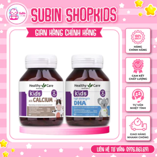 HEALTHY CARE 💥 CHÍNH HÃNG 💥 Viên uống bổ sung DHA và Canxi cho bé - chuẩn Úc