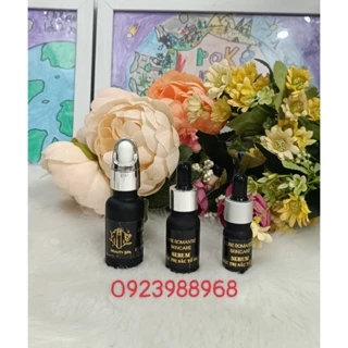 CHAI THỦY TINH SƠN ĐEN LỲ 5ml 10ml 20ml đầu bóp bạc DÁN TEM SẴN BEAUTY SPA SERUM ĐẶC TR Ị SẮC TỐ DA