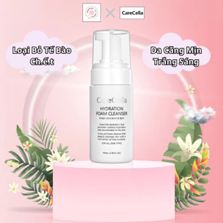 Sữa rửa mặt tạo bọt CARECELLA HYDRATION FOAM CLEANSER giúp làm sạch, trắng da, loại bỏ các sắc tố đen trên da