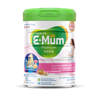 Sữa Bầu E-MUM Mama  Premium 800gr, Thơm Ngon Bổ Sung Dưỡng Chất Cho Mẹ