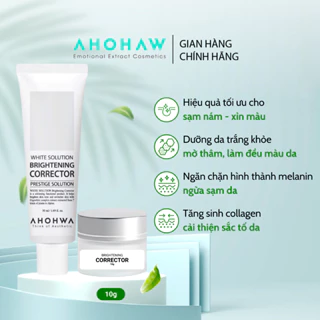 [Sản phẩm dùng thử] Kem Dưỡng Da Mờ Thâm Nám AHOHAW Brightening Corrector Chiết 10g - Giảm Tàn Nhang, Trắng Da, Đều Màu