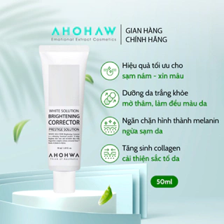 Kem Dưỡng Da Mờ Thâm Nám AHOHAW Brightening Corrector 50ml - Trắng Da, Cấp Ẩm, Giảm Tàn Nhang, Giúp Da Đều Màu Trắng Mịn