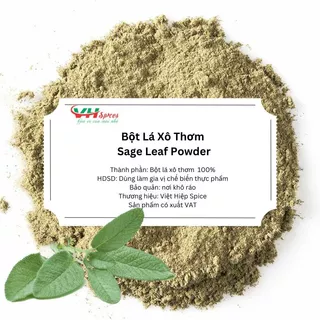 Bột Lá Xô Thơm Xay Thô Túi 1Kg(Sage Leaf Ground) Việt Hiệp