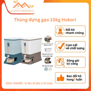 Thùng gạo,hộp đựng gạo Hokori Việt Nhật tiện ích 10kg.