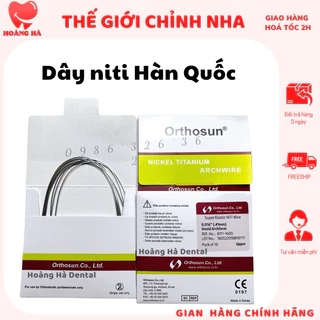 Dây niti Hàn Quốc hộp 10 sợi hỗ trợ niềng răng chỉnh nha hiệu quả dùng trong nha khoa