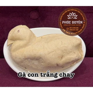 Gà con trắng chay