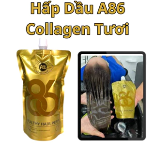 Hấp Collagen tươi A86 phục hồi tóc hư tổn - 500ml