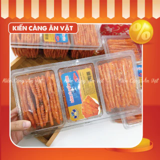 Bánh Pò Miếng Vừng 3 Ngăn 70 Miếng (Hộp 320G), Bánh Pò Ngọc Quỳnh Phát, đồ ăn vặt tuổi thơ