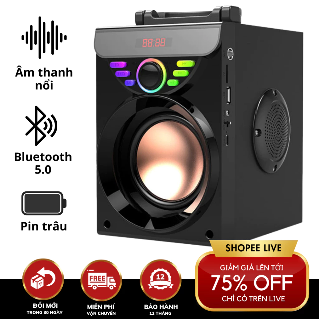 Loa Karaoke Bluetooth KAW A800 Pin Cực Lâu, Công Suất Lớn Bảo Hành Chính Hãng
