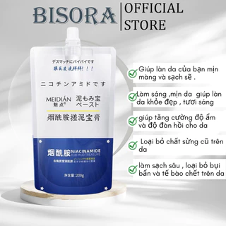 Tẩy Da Chết Đất Sét MEIDIAN Hỗ Trợ Làm Sạch Sâu-Tẩy Tế Bào Chết Body Hiệu Quả Thành Phần Naiacinamine 250g