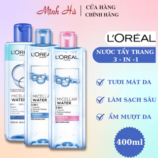 Nước tẩy trang L'oreal Refreshing even for sensitive skin 400ml