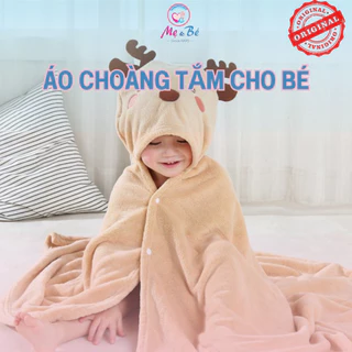 Áo choàng tắm cho bé, khăn choàng tắm cho bé có mũ Baby And Me