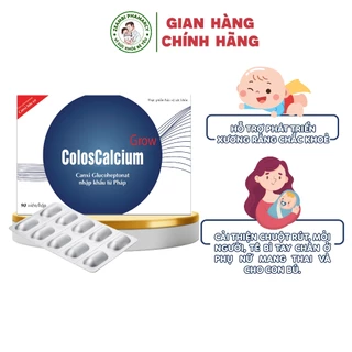 [Mua tặng quà] CANXI ZEAMBI HỮU CƠ DẠNG VIÊN - Canxi Coloscalcium Grow cho mẹ bầu & cho con bú, trẻ phát triển chiều cao