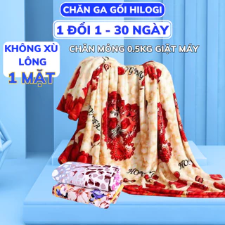 Chăn mền tuyết nhung siêu ấm mền mịn mỏng nhẹ đắp máy lạnh 1,6mx2m bao đẹp - Nhập tại xưởng HiLOGI