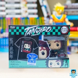 Mô Hình Chính Hãng Funko Pop and Tee -  Demon Slayer - Kamado Tanjiro Special Edition