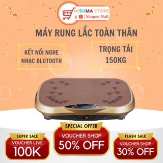 Máy Rung Lắc Toàn Thân MISUMA Giảm Béo Hiệu Quả - Thiết Bị Giảm Cân, Máy Tập Giảm Mỡ Bụng - Kết Nối Nghe Nhạc Bluto