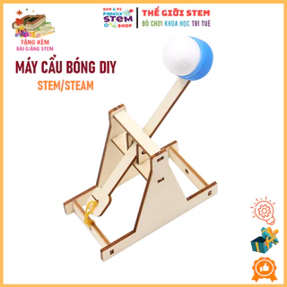 Đồ chơi lắp ráp STEM Máy Cẩu Bóng DIY Thủ Công. Đồ chơi giáo dục khoa học sáng tạo cho bé phát triển trí tuệ. stemsanpi