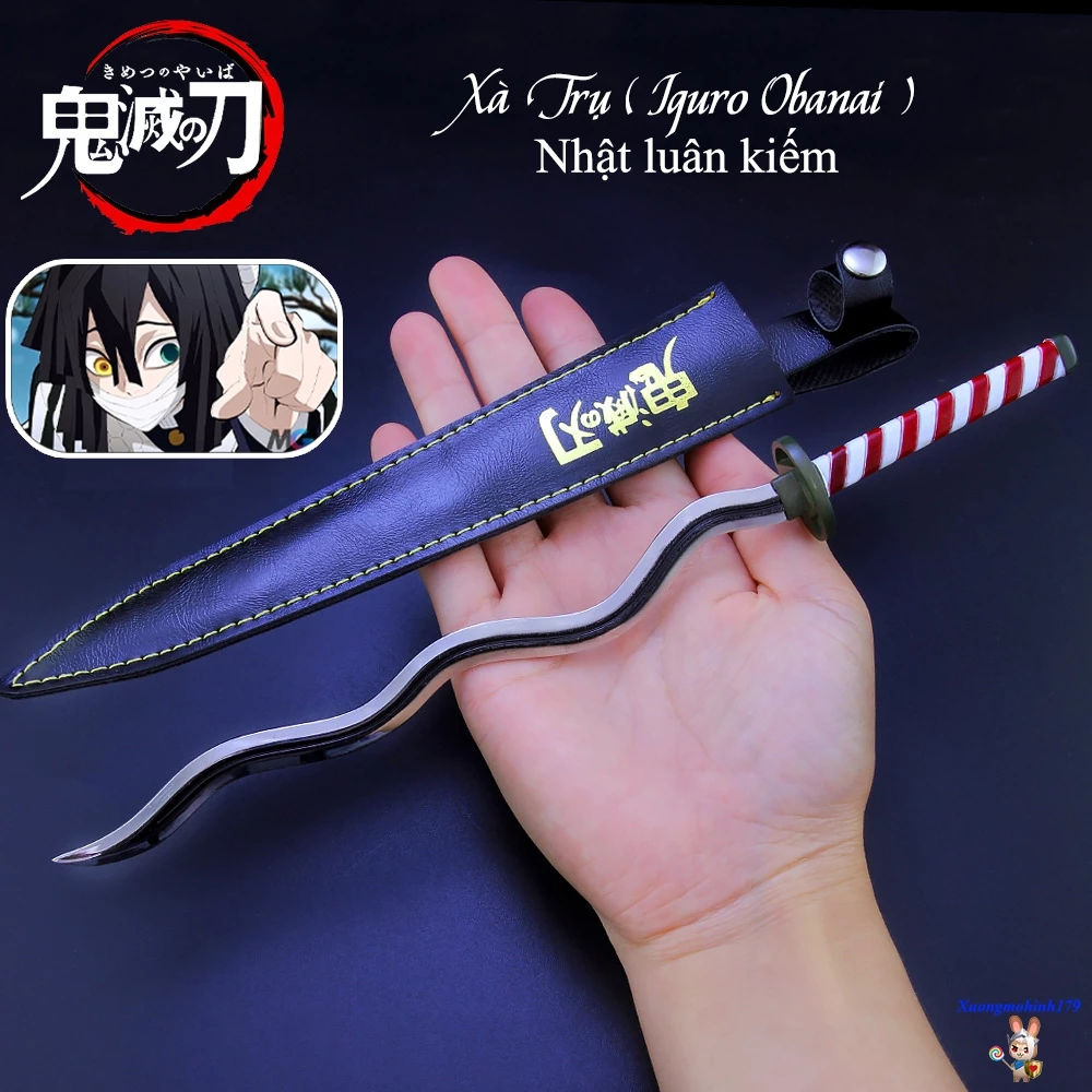 Mô hình sưu tầm Kimetsu No Yaiba Xà Trụ nhật luân kiếm 26cm thanh gươm diệt quỷ