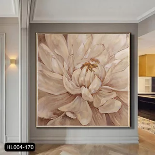 Tranh Hoa Lớn, Tranh Gương Tranh Canvas Treo phòng Khách, Tranh Treo Tường Kích Thước Lớn, Tranh Decor Tranh Trang Trí