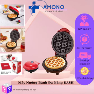 Máy Nướng Bánh Đa Năng Dash Màu Đỏ, Công Suất 600w, Máy Làm Bánh Đa Năng - AMONO