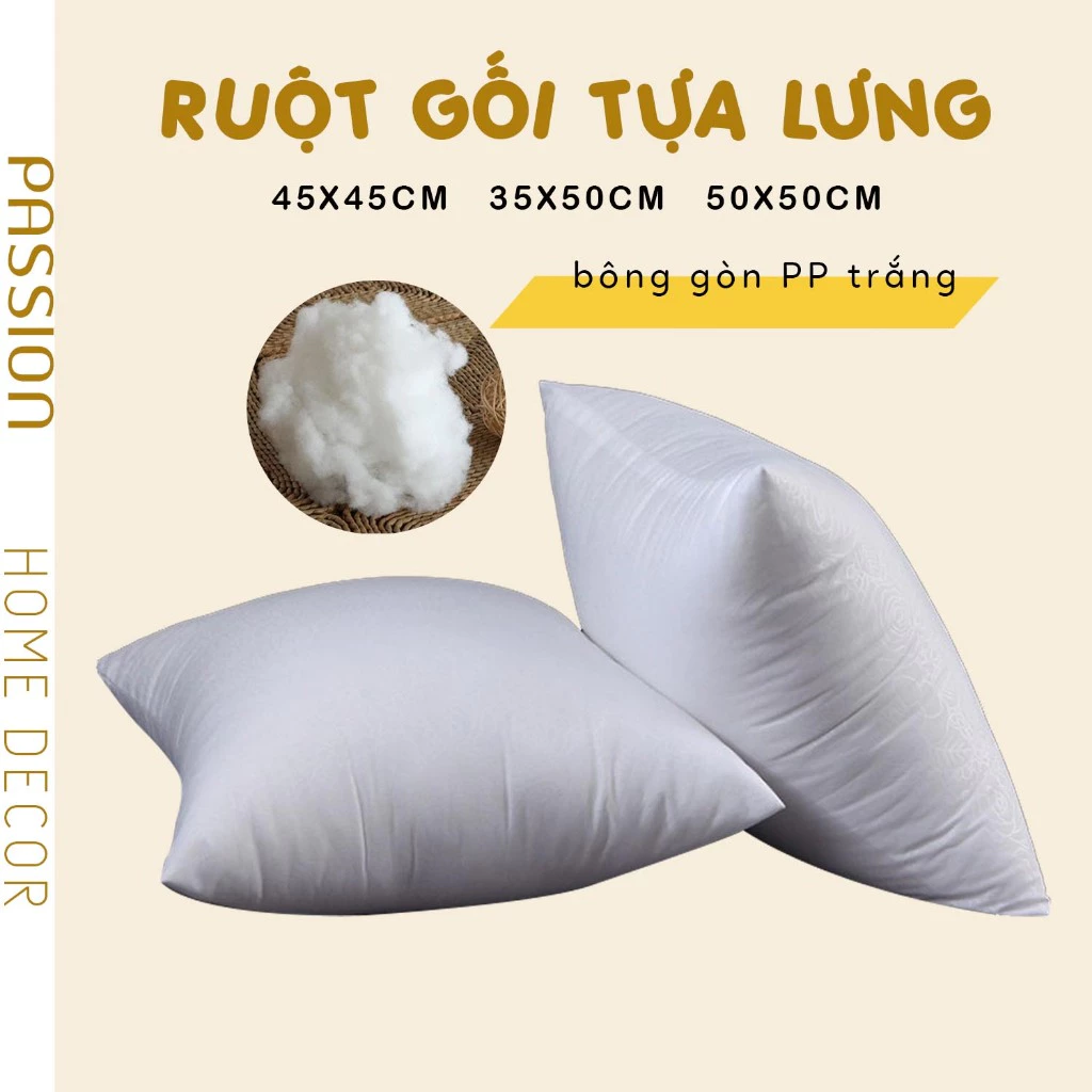 Ruột gối tựa lưng trang trí sofa bông 4D phồng dày 45*45cm NT45