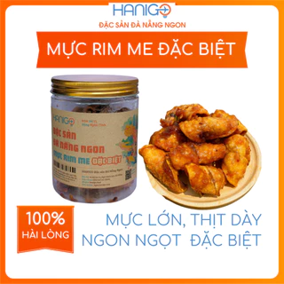 Mực Rim Me Đà Nẵng Ngon Đặc Biệt Loại 1 - Mực Lớn Thịt Dày Ngon Ngọt - Hanigo Đặc sản Đà Nẵng NGON - Hũ vàng 250G