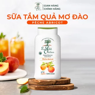 Sữa Tắm Le Petit Olivier Chiết Xuất Quả Mơ Đào giúp dưỡng ẩm, ngăn ngừa mụn và làm trắng da 250ML