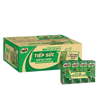 Thùng Sữa Milo 48 hộp x 180ml/110ml Có Đường/Ít Đường