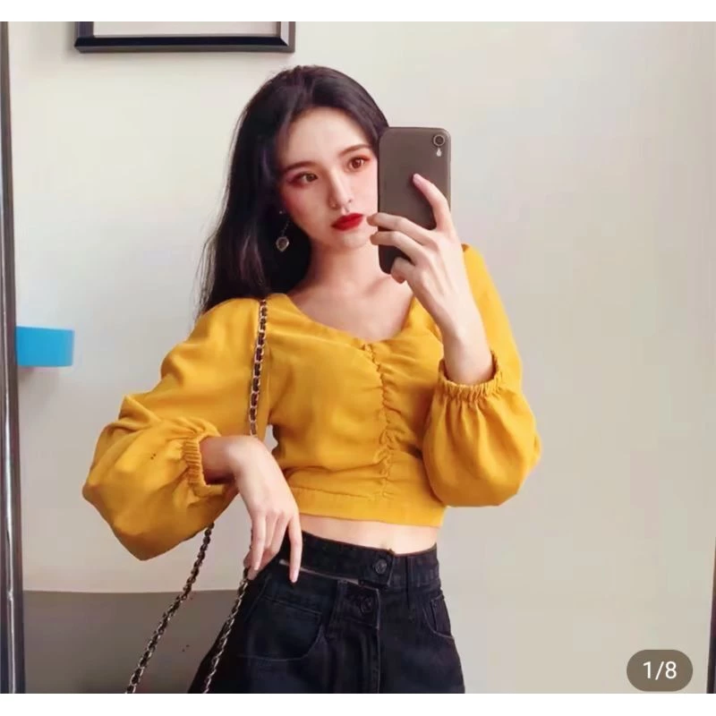 áo croptop nữ xinh xắn tôn dáng