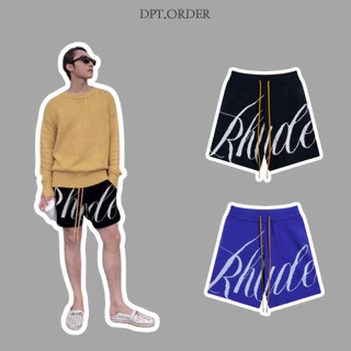 (Best Quality) Quần Short  RHUDE Knit Logo Chất Liệu Len Dệt Kim Cao Cấp