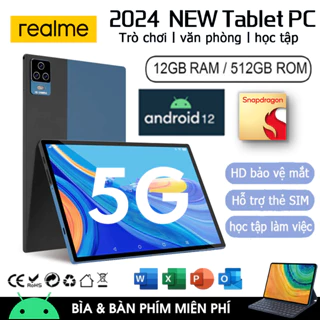 🔥MỚI ĐẾN🔥 2024 Realme Pad P70 |RAM 16GB 512GB ROM | Snapdragon 865 | 20000mAh | Khe cắm SIM kép