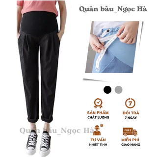 Quần Bầu Baggy Đũi Có Đáp Bụng Và Chun Chỉnh(mã 2194)