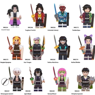 Đồ chơi lắp ráp minifigure mô hình nhân vật Trụ Cột Giyuu Rengoku Sanemi Obanai Muichiro anime – manga Kimetsu no Yaiba