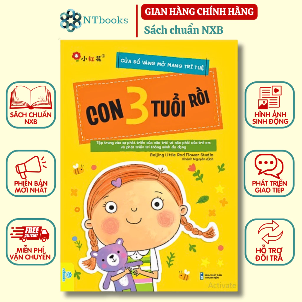 Sách Cửa Sổ Vàng Mở Mang Trí Tuệ - Con 3 Tuổi Rồi