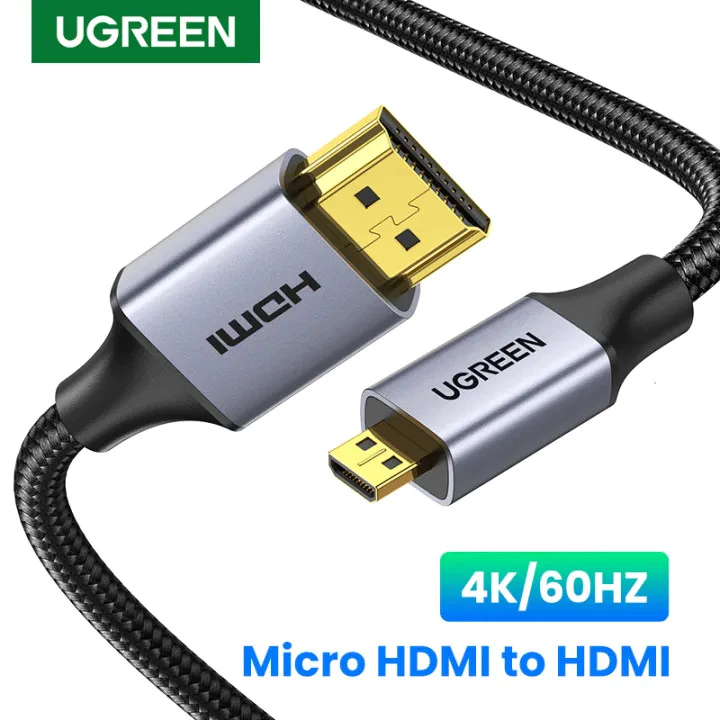 Cáp Micro HDMI sang HDMI 4k Ugreen 30148 30102 30103 30104 10550 ARC Hàng Chính Hãng HD127